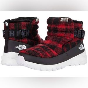 The North Face Thermal-ball pull on wool blank and red buffalo check boot.